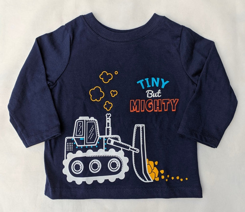 Remera Garanimals Bebé Manga Larga Talle 3-6 Meses Azul