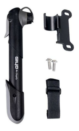 Mini Bomba Giyo Gp41 Com Manometro Bike Bicicleta Bombinha