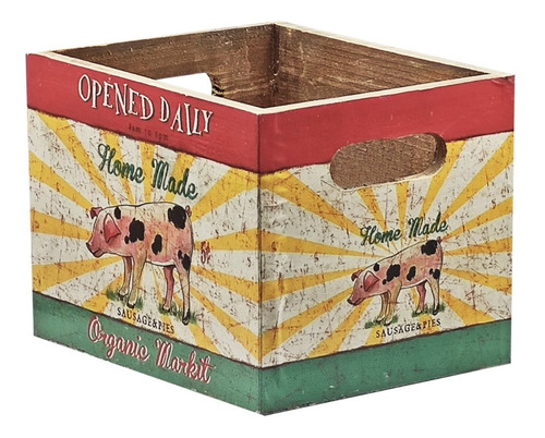 Caja De Madera Usos Multiples Decorativa Vintage