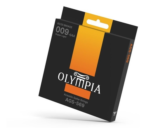 Set Cuerdas Para Guitarra Acústica Bronze Olympia Ags-569