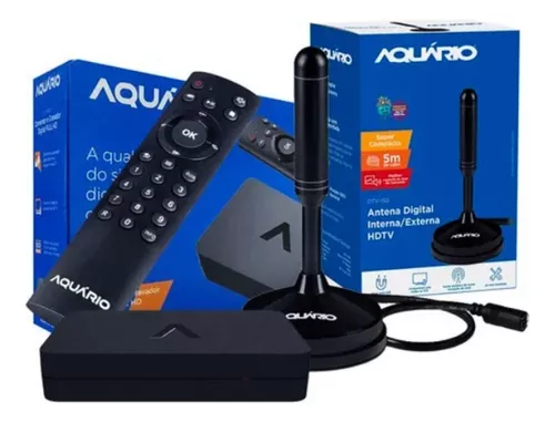 Decodificador / Sintonizador de TV Analógico a Digital HD Aquario