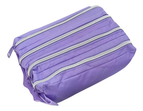 Estojo Quadruplo Lona Roxo Daterra
