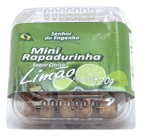 Mini Rapadurinha C/ Limão Senhor Do Engenho Pote 120g