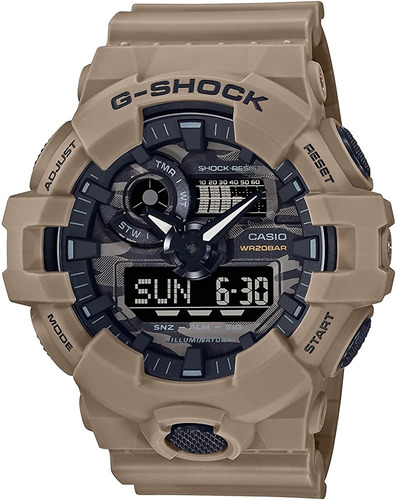 Reloj Casio G-shock Ga700 Ga-700ca-5acr Coyote Camo Khaki