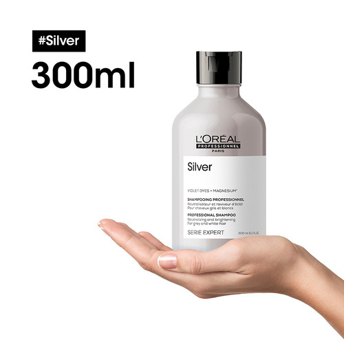 Imagen 2 de 6 de Shampoo L'oréal Professionnel Serie Expert Silver En Botella De 300ml Por 1 Unidad