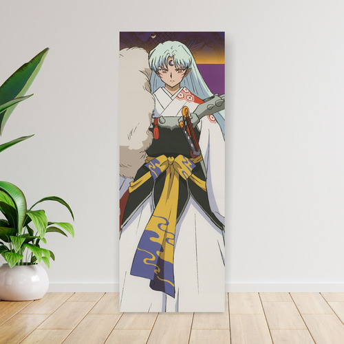 Imagen 5 de 8 de Cuadro Grande 30x80 Cm Inuyasha Sesshomaru Rey Bestia Oeste