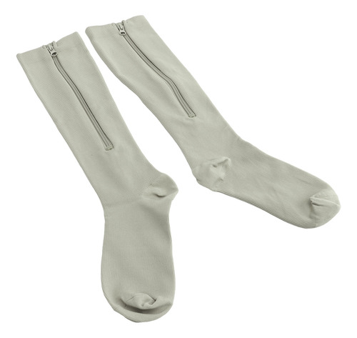 Calcetines De Compresión Para Mujer Con Cierre, 1 Par, 15