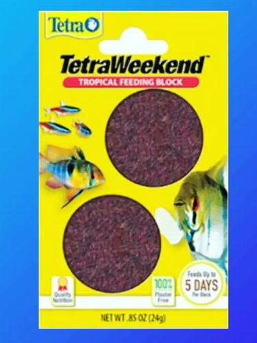 Tetra Weekend Alimento Peces Acuario P/ Fin De Semana 5 Dias