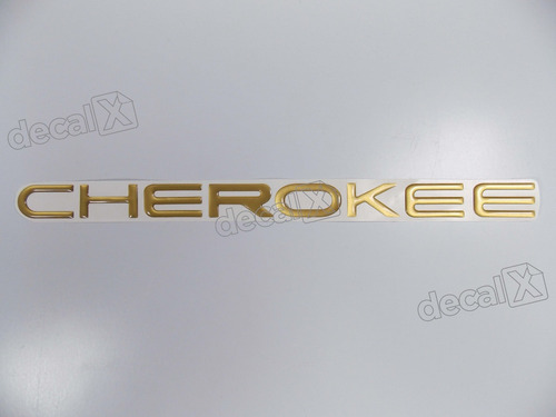 Emblema Adesivo Resinado Cherokee Dourado Chdr Fk