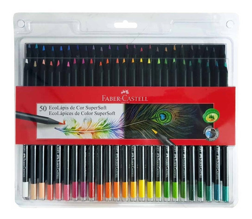 Lápis De Cor 50 Cores Supersoft Faber Castell