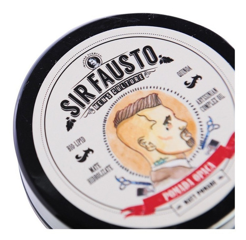 Imagen 2 de 5 de Sir Fausto Men´s Culture Pomada Opaca Cabello Barberia 200ml
