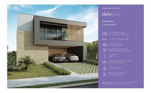 Imagem 2 de 8 de Casa Nova No Alphaville Jundiaí Com 386m², 2 Andares, 4 Suítes, Escritório, Living, Ar Condicionado, Varanda Gourmet, Piscina. Tecnologia Steel Frame E Conceito Alpha Casas