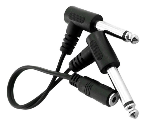 For Estéreo De 3,5 Mm A 2x Cable Divisor En Y Ts De 6,35 Mm