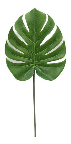 Hoja Artificial Monstera 60cm Verde Oscuro Decoracion