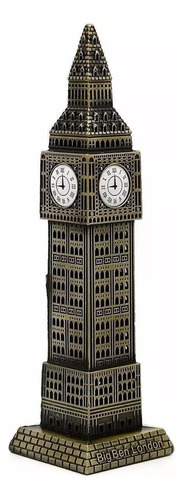 Big Ben London - Reloj de metal con forma de torre en miniatura (18 cm)