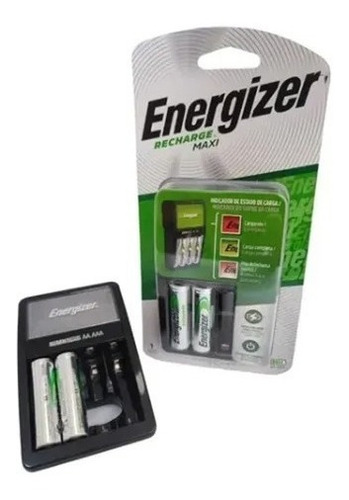Cargador Energizer Maxi Aa-aaa + 2aa Recargables 1300 Mah