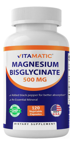 Suplemento en tabletas Vitamatic Magnesium de 120 unidades