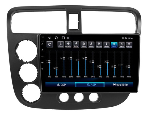 Multimidia Civic 2001 2002 2003 2004 2005 Android 14 4gb 9p
