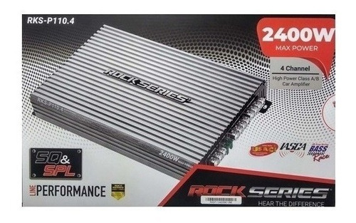 Imagen 5 de 5 de Amplificador Rock Series 4 Canales 2400w Clase Ab Rks-p110.4
