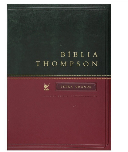 Bíblia Thompson C/ Índice | Aec | Letra Grande | Verde/vinho