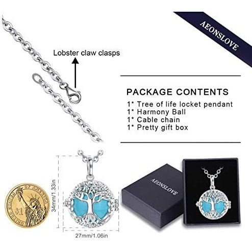 Imagen 9 de 9 de Collar Llamador Aeonslove Harmony Ball Collar De Bola De Emb