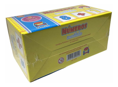 Imagen 6 de 6 de Juego De Numeros Imantados Madera Pintada Banquito Argentino