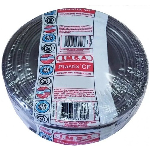 Cable Unipolar Imsa 1x1mm X 100 Metros Cobre Iram E631 