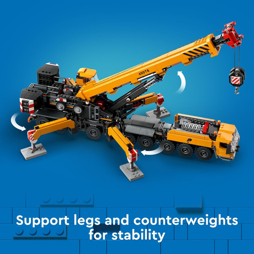 Lego City Grua Movil Amarilla Set De Construccion 60409