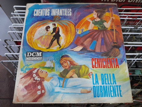 Lp Cuentos Infantiles, Cenicienta, La Bell Acetato,long Play