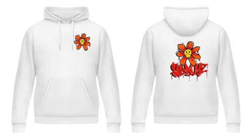 Hoodie Sudadera $ad Boys Frente Flore Atras Corrid Junior H