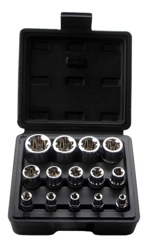 Juego Conectors Dama Torx Estuche 1 4 3 8 2 Pulgadas. 14