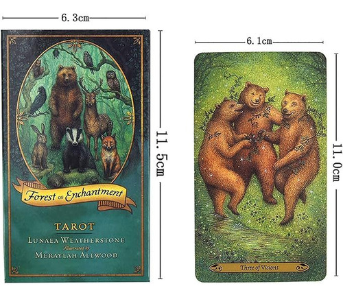Tarot Forest Of Enchantment 1 Juego De 78 Tarjetas