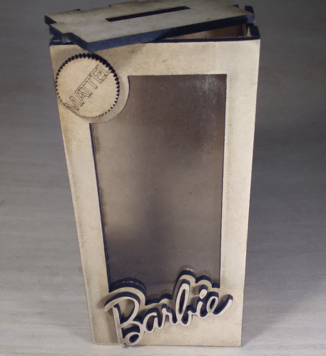 Caja Bolsita Barbie Souvenir Mdf Fibrofacil X 45u
