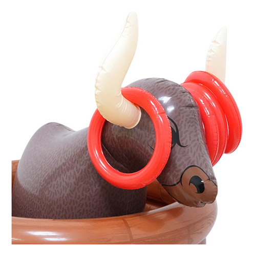 Para J0yf Agua Inflable Bull Soporte De Hielo Anillos De