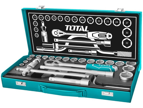 Set De Copas Ratchet 24pcs Total Tools