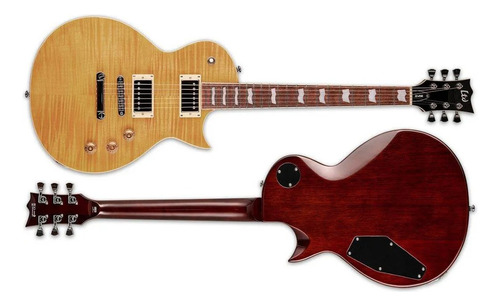 Guitarra eléctrica LTD EC Series EC-256 de arce/caoba vintage natural