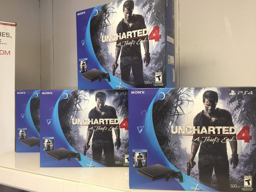 Ps4 Oferta!!! Play Station 4 Slim 500 Gb Juego Uncharted 4