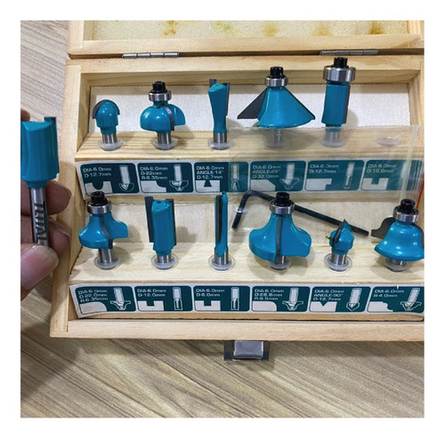 Lijadora Orbital 320w + Ruteadora Palma Set Fresas Total 6mm