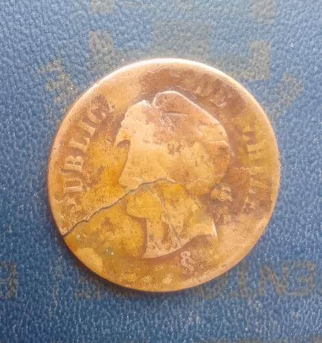 Moneda Chile 21/2 Centavos 1887