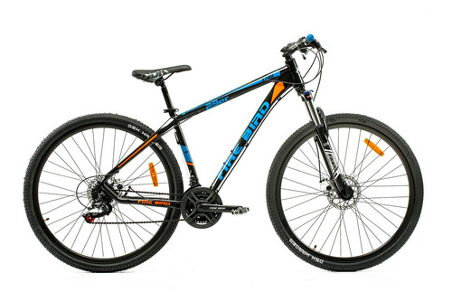 Mountain bike Fire Bird BIN29-21ECO S frenos de disco mecánico cambios Shimano TZ500 color negro/naranja/azul  