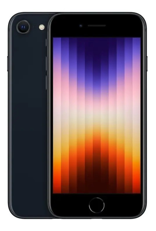 Apple iPhone SE (3ª geração, 64 GB) - Meia-noite - Aceitável Apple iPhone SE (3ª geração, 64 GB) - Meia-noite - Aceitável