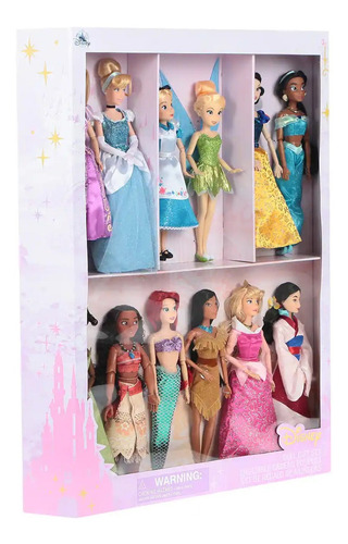Set Deluxe 12 Princesas Exclusivo Disney Store Tinker Bell (Usado)