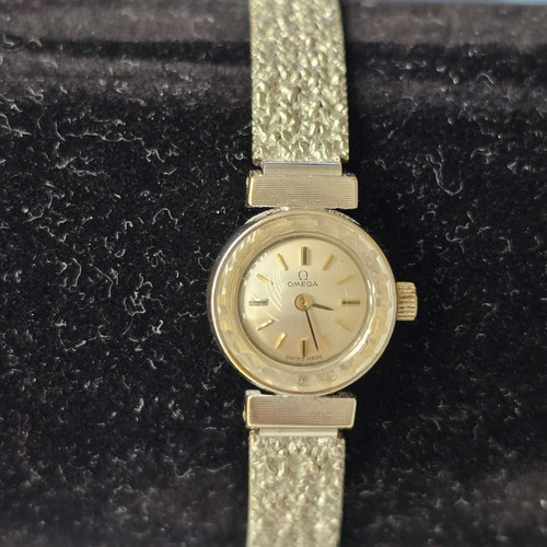 Reloj Omega Pieza Única Años 50 A 60 Correa Oro Blanco 18k