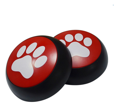 Botón De Conversación Grabable Comunicación Cachorro Rojo
