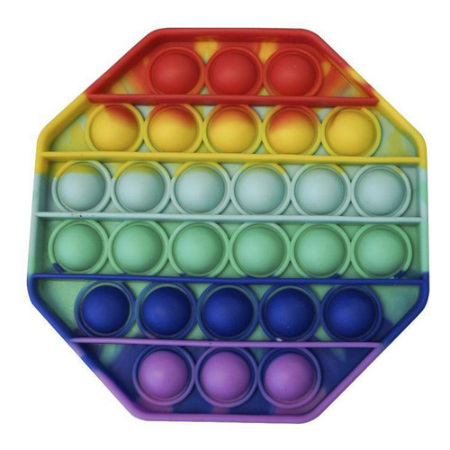 Brinquedo De Atividades - Octógono Arco-íris - Pop Fun - Pur