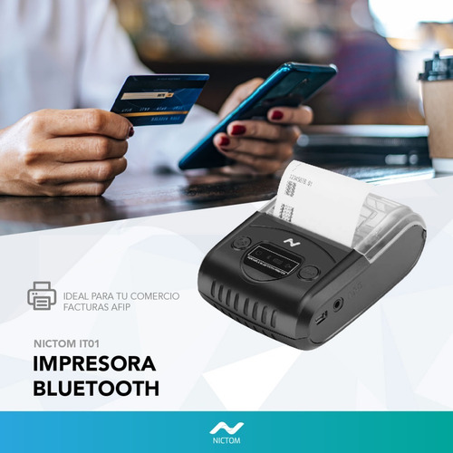 Imagen 4 de 7 de Impresora Térmica Portátil 58mm Bluetooth Teléfono Comandera