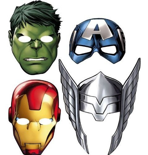 Máscaras De Papel Avengers 'assemble' (8 Unidades)