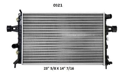 Radiador Chevrolet Astra 2005 2.4l Deyac 34 Mm