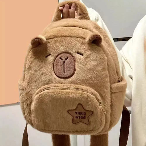 Mochila Capibara De Peluche Kawaii De Moda El Mejor Regalo