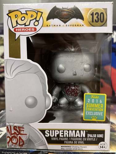 Funko Pop! Dc #130 Superman False God + Protector De Acetato